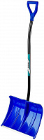 421847 СИБИН ЛПА-500 Лопата снеговая пластик. с алюм. планкой, эргономич алюм черенок, V-ручка, 50см