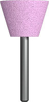 641-220 Шарошка абразивная ПРАКТИКА оксид алюминия, трапециевидная 35х25 мм, хвост 6 мм, блистер