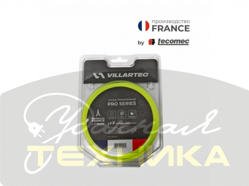 Леска триммерная VILLARTEC PRO (by Tecomec) круглая 3.0мм х 15м арт. 260003015