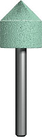 641-343 Шарошка абразивная ПРАКТИКА карбид кремния, цилиндрическая заостренная 22х50 мм, хвост 6 мм,