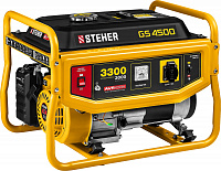 GS-4500 STEHER Генератор бензиновый 3000-3300Вт, 7л.с, 212см3, 4-х такт, топл. бак 15л, 41кг