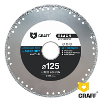 black125 GRAFF GDDM 125 B Алмазный диск по металлу 125х22,23мм 