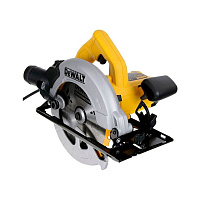 DWE560B-KS DeWalt Пила дисковая 1350Вт, 184мм, 5500об/мин, 3,66кг+ диск 2шт+ ключ+ упор+ переходник