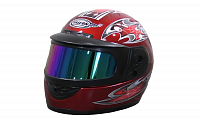 XZF01 FALCON Шлем интеграл, размер S (59-60) (тонированный визор) decal red black 1 black grey blue