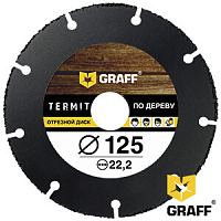 TERMIT125 GRAFF Отрезной диск по дереву Termit 125х22.23 мм для УШМ (болгарки)