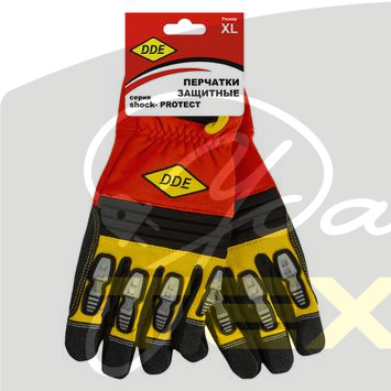 648-502 DDE shock-PROTECT Перчатки кожа /спандекс, XL