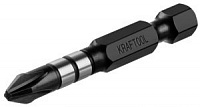 26191-2-50-S10 Kraftool Биты Impact Pro, Philips E 1/4", PH2, 50мм, 10шт, пласт. бокс