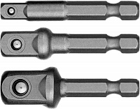 26656-H3 STAYER Maxfix, 50 мм, 3 шт, адаптеры для торцовых головок